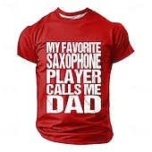  Farsdag Min favorittsaksofonist kaller meg pappa T-skjorte Morsom musiker pappagave menn vintage grafisk kortermet t-skjorte klær s m l xl xxl xxxl