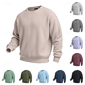 economico Felpe di base-Per uomo Felpa con cappuccio Maglia Velluto a coste Maglione Felpa con cappuccio abbottonata Aalbicocca Nero Bianco Verde chiaro Vino Girocollo Colletto Mao Semplice Testurizzato Casuale Quotidiano