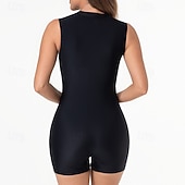 abordables Rash Guards de Una Pieza-Mujer Camiseta Protección Solar Surf Traje de baño Una pieza Retazos Cerrar Protección UV Alta elasticidad Sin Mangas Bañadores Surf Buceo Submarinismo Verano