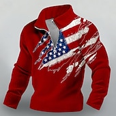 preiswerte Patriotische 250 Sweatshirts-4. Juli 2026 250. Gedenktag Herren Designer US Flagge Hoodie Sweatshirt Freizeit Outdoor Alltag