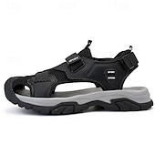 cheap Outdoor Sandals-Men's Navy Blue Sporty Sandals – Lightweight and Durable with Velcro and Adjustable Fit, Perfect for Outdoor Adventures
