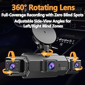 levne Videorekordéry do auta-1080p Nový design / Full HD / Sledování 360 ° Auto DVR 170 stupňů Široký úhel 3 inch LCD Dash Cam s WIFI / Noční vidění / Parkovací mód 4 infra LED Záznamník vozu