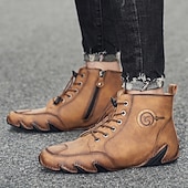 tanie Botki-zielone buty trekkingowe męskie – cholewka najwyższej jakości z podeszwą zapewniającą przyczepność, idealne do eksploracji na świeżym powietrzu, górskich wędrówek i sportów ekstremalnych