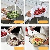 Недорогие Кухонная утварь и гаджеты-2 корзины для сушки продуктов, кухонные корзины для сушки фруктов и овощей, компактный дизайн, легко моются.