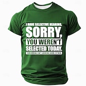  Men's Funny Slang T Shirt Short Sleeve T shirt 3D Print Crew Neck Shirt Fashion Daily Daily Street Blue Black Red Summer Spring Clothing Apparel S M L XL XXL XXXL