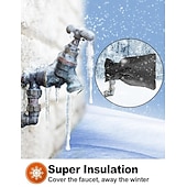 economico riscaldamento e raffreddamento-Set da 4 pezzi di coperture per rubinetti esterni per l'inverno, protezioni isolate per rubinetti esterni, protezione dal gelo, durevoli e resistenti alle intemperie, essenziali per la sicurezza