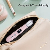 cheap Skin Care Tools-Eye Massage Device To Diminish Dark Circles And Puffiness With Vibration To Tighten Pores And Warmth For Relaxation Featuring A Light Beige Lifting Function.