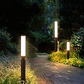cheap Outdoor Wall Lights-Modern Creative Outdoor Lights 60/80/100cm Bollard Lights LED Waterproof Garden Lights Pathway Lights