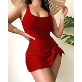 Χαμηλού Κόστους Rash Guards One Pieces-Γυναικεία Μαγιό Μονόχρωμο Προστασία UV Υψηλή Ελαστικότητα Αμάνικο Μαγιό Σέρφινγκ Καταδύσεις Ψαροντούφεκο Καλοκαίρι