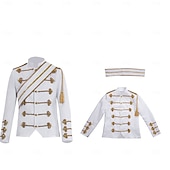 abordables Hauts-Rétro Vintage Rococo Manteau Bal Masqué Veste de cirque Manches longues Prince Aristocrate Déguisement Homme Carnaval Mascarade Événement / Fête Adulte Manteau Automne &amp; Hiver