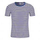 voordelige Carnaval Klassiekers-Klassiek personage uit een sprookjesboek T-Shirt Mimespeler Mime Clown Wit en rood Gestreept  Volwassenen Voor heren Uniseks Halloween Carnaval Boekenweek Feest Prestatie Gemakkelijke