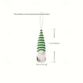 abordables Día de San Patricio-4/8 piezas de decoraciones colgantes de gnomos del Día de San Patricio: decoración festiva de primavera irlandesa para interiores con hojas verdes, fieltro y poliéster, no requiere energía, perfecta