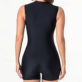 Χαμηλού Κόστους Rash Guards One Pieces-Γυναικεία Προστατευτικά Μαγιό Ολόσωμα κομμάτια Μπόχο Κουμπώσου Πολύ Ελαφρύ (UL) Προστασία UV Ελαστικό Αμάνικο Μαγιό Σέρφινγκ Ψαροντούφεκο Καλοκαίρι