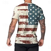 abordables Collection Homme-250e anniversaire des États-Unis Patriotique T-shirt Drapeau des États-Unis 250 ans 1776 Nouveauté Drôle Adulte Homme Semi-quincentenaire Jour de l'Indépendance / 4 Juillet 4 Juillet Occasionnel