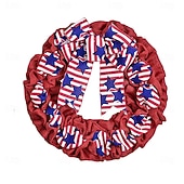 olcso USA 250.-250 Év Amerikai Függetlenség Napi Otthoni Ajtó Dekorációk Piros Kék és Fehér Koszorúk Ünnepi Parti Függetlenség Napi Koszorúk