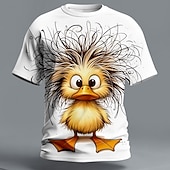 ieftine Tricouri cu imprimeu animal-Bărbați Animal gagică Amuzant Tricou Manșon scurt Tricou Tipărire 3D Stil Nautic Cămașă Exagerat Designer Petrecere Concediu Albastru piscină Negru Alb Vară Primăvară Îmbrăcăminte S M L XL XXL XXXL
