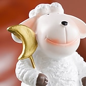 cheap Ramadan &amp; Eid-Ramadan Eid White Sheep on Cloud Resin Decor – Cute Eid al-Fitr Tabletop Ornament, Perfect for Ramadan Kareem Gifts, Home Decor, and Party Display