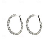 Χαμηλού Κόστους Σκουλαρίκια-1 ζευγάρι Σκουλαρίκι For Γυναικεία Καθημερινά Δρόμος Κράμα Πεπαλαιωμένο Στυλ Ρόμβος