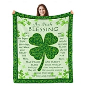 cheap Blankets &amp; Throws-St. Patrick's Day Irish Gifts for Women &amp; Men, SLÁINTE Irish Blessing Blanket, Thoughtful Saint Patrick's Day Gift, Celtic Blessing Present, Unique Irish Décor.