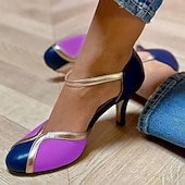 economico Décolleté con kitten heel-scarpe da donna vintage con tacco alto rosa e bianco con fiocco - eleganti tacchi retrò per matrimoni, feste e occasioni speciali