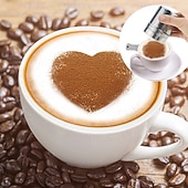 halpa Keittiövälineet ja -laitteet-tomusokerisirotin, pölypurkki ruostumattomasta teräksestä, pölypurkki hienosilmäinen jauhepurkki kannella, jauhoannostelija suklaajauheelle, leivontatarvikkeet, keittiötarvikkeet