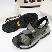 cheap Outdoor Sandals-Men's Navy Blue Sporty Sandals – Lightweight and Durable with Velcro and Adjustable Fit, Perfect for Outdoor Adventures