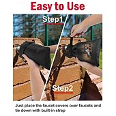 economico riscaldamento e raffreddamento-Set da 4 pezzi di coperture per rubinetti esterni per l'inverno, protezioni isolate per rubinetti esterni, protezione dal gelo, durevoli e resistenti alle intemperie, essenziali per la sicurezza