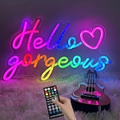 abordables 123496-Lumières néon colorées, salle d'e-sport, salle de jeux, appliques murales décoratives RGB, suspensions, télécommande USB