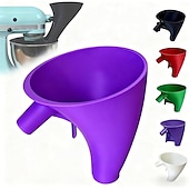 Недорогие Кухонная утварь и гаджеты-Воронка для муки для кухонного комбайна KitchenAid 5 л, насадка против разбрызгивания для стационарного миксера с откидной головкой 4,5 и 5 л (ksm150), инструмент для выпечки, пригодный для мытья в посудомоечной машине, удобный аксессуар для наливания.