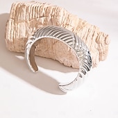 olcso Tánckiegészítők-Samba Kiegészítők Absztrakt Szobrászati Karperecek Nőknek - Modern Irregular Arany  Ezüst Hangzású Karkötők Nagy Kijelentés Ékszerek Előadói Jelmez