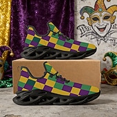 Χαμηλού Κόστους Ανδρικά υποδήματα-Ανδρικά Αθλητικά Παπούτσια με Σχέδιο Κονφίτι - Άνετα Γιορτινά Παπούτσια για Παρελάσεις Καρναβαλιού Οδικές Γιορτές Θεματικά Πάρτι  Αργίες σε Χαλαρή Ατμόσφαιρα