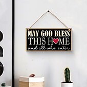 cheap Valentine's Day-Valentine's Day Minimalist Rectangular Hanging Sign with Red Heart and English Text – Lightweight Wood Wall Decor with Black Background for Room, Home, Café, Restaurant, Weddings