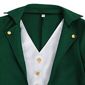 cheap Outerwear-St.Patrick 2026 Retro Vintage Punk &amp; Gothic Coat Pants Cosplay Costume Ebenezer Scrooge Dickens Vampire Elf Gentleman Fancy Dress Men's Steampunk Christmas Carnival Saint Patrick's Day Party / Evening