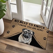cheap Doormats-Funny Paw Print Doormat Visual Trap Floor Mat Non Slip Pet Theme for Doorway Entryway Bathroom Kitchen Indoor Outdoor Diatomaceous Earth Quick Dry Absorbent 20 x 31 inch