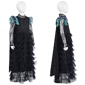 tanie Kostiumy damskie-Czarownica Wróżka Elfaba Sukienka Tiulowe Sukienki Kostium Cosplay z filmu Film Noc Walpurgii Cosplay for Damskie Dla dziewczynek Doroślu Halloween Karnawał Spektakl Comic Con Anime Expo