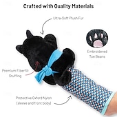 cheap Cat Toys-Cat Wrestling Glove Puppet Toy  Interactive Hand Mitt with Durable Protective Sleeve and Catnip - Play &amp; Enrichment