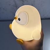 halpa Taimitarha yövalot-pingviini vauva pehmeä silikoni taputusvalo yövalo usb-lataus joulu uusivuosi festivaali syntymäpäivälahja sisä makuuhuone tunnelmavalo