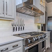 olcso Konyhai tárolás-1 db-os alumíniumötvözetből készült mágneses fali késtartó, tartós fém konyhai késtartó, lyukmentes tárolóállvány, erős mágnesek, helytakarékos kialakítás, könnyű hozzáférés és tisztítás, tökéletes