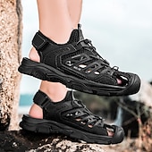 preiswerte Outdoor-Sandalen-Schwarze Herren-Sportsandalen – schnelltrocknend, verstellbar und komfortabel – ideal zum Wandern, für Strand und Sommerabenteuer.