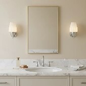 お買い得  室内ウォールライト-ウォールランプ バウハウス クローム ウォールスコンス モダン クリーム ウォールランプ クリエイティブ マイク型 ホームデコレーション 照明器具 厚いミルクホワイトガラスシェード付き