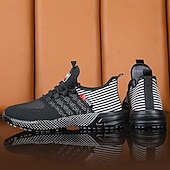abordables Baskets Décontractées-Chaussures de course noires en mesh pour hommes – baskets athlétiques légères avec tige respirante, idéales pour la course, la salle de sport et les activités sportives.