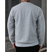 baratos Suéteres básicos-Homens Moletom Estacionar Preto Branco Cáqui Cinzento Gola Redonda Tecido Jacquard Casual Diário Desportos e Ar livre Roupa de rua Roupa de Esporte Casual Primavera Outono Roupa Moletons Moletons