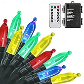 olcso Elemmel működő-Vízálló elemes fényfüzér mini lámpák 33ft 100 LED 8 funkciós időzítő távirányítóval benti hálószobához Valentin-nap új év Halloween esküvői parti hangulatú díszvilágítás