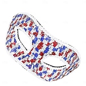  Carnavalul 2026 A 250-a aniversare a SUA Costum de carnaval Masca venețiană Cosplay Paiete Adulți Unisex Carnaval Semicincucentenar Mardi Gras Carnaval Îmbrăcați-vă