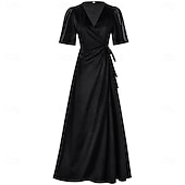 economico Abiti degli anni '20-Anni Ruggenti Anni 1920 Lunghezza al pavimento Vestito Lunghe Il grande Gatsby Linea ad A Scollo a V Costume Per donna Natale Carnevale Feste Formale Cocktail party Adulti Vestito Inverno