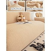 tanie Pokrowce na sofę-1 szt. aksamitny pokrowiec na sofę, gruby, miękki, luksusowy, dekoracyjny, chroniący sofę, antypoślizgowy, pyłoszczelny, chroniący przed zarysowaniami, odpowiedni do sypialni, salonu i gabinetu przez