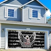billiga Garage &amp; Dörr Banners-4 juli 2026 250:e minnesdagen gobeläng garage dörr täck stor hängande bakgrund örn amerikanska flaggan vintage modern militär fest utomhus semester skjutande bakgrunds gård hem dekor