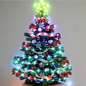 abordables Guirlandes lumineuses USB-Guirlande lumineuse colorée Bluetooth App étanche en fil de cuir effet coloré de course de chevaux guirlande féerique lumières décoratives d'ambiance pour arbres mariage festival fête du Nouvel An