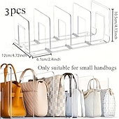 economico Organizzazione spazi-Organizzatore per armadio in acrilico da 3 pezzi - divisori trasparenti con 3 scomparti/4 griglie per l'organizzazione e l'esposizione del guardaroba, organizzatori per armadio e contenitori per