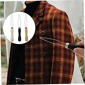 preiswerte Kunst, Handwerk und Nähen-3-teiliges Knopfhaken-Set, praktisches Ankleidewerkzeug für Senioren und Menschen mit Arthritis, Knopfhilfe für Hemden, Jacken und Bekleidungsaccessoires